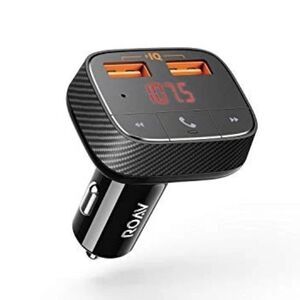 Anker ROAV SmartCharge Car Kit F0 Bluetooth FM Transmitter USB Charger R5113
